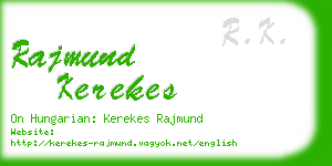 rajmund kerekes business card